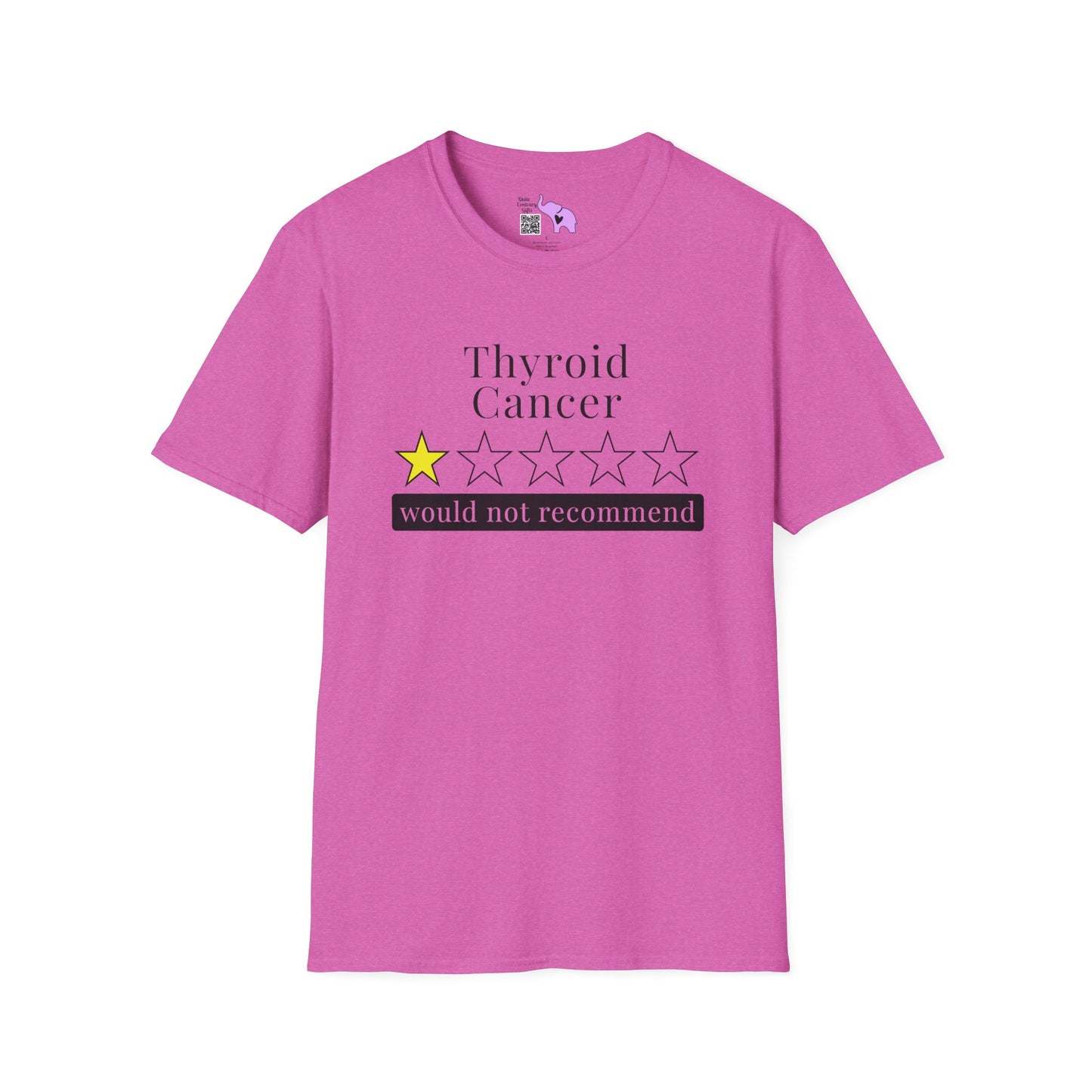 Thyroid Cancer 1 Star Would Not Recommend Adult T-shirt