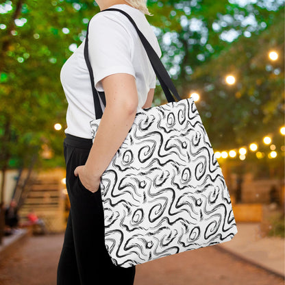 Grunge Scribbles Canvas Tote Bag