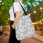 Grunge Scribbles Canvas Tote Bag