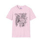 Floral Ribcage Adult T-shirt