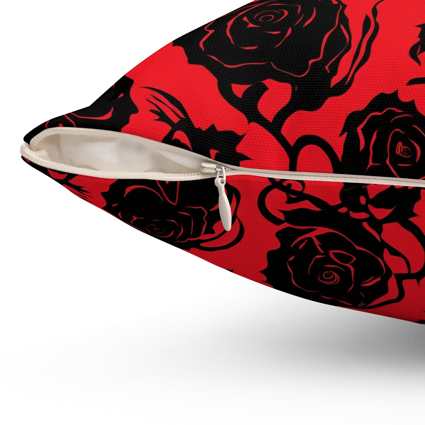 Crimson Masquerade Throw Pillow