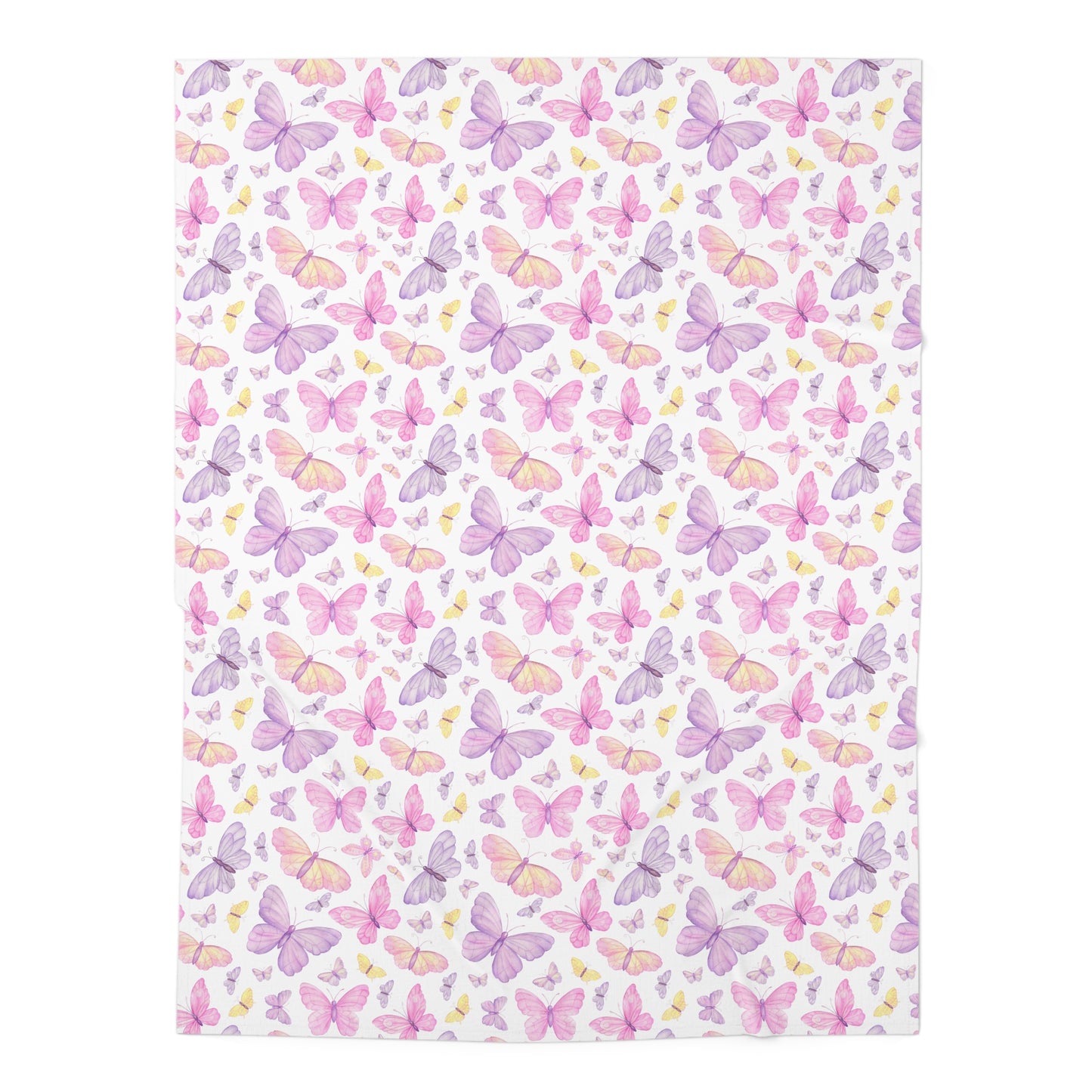 Pastel Butterfly Dreams Baby Swaddle Blanket