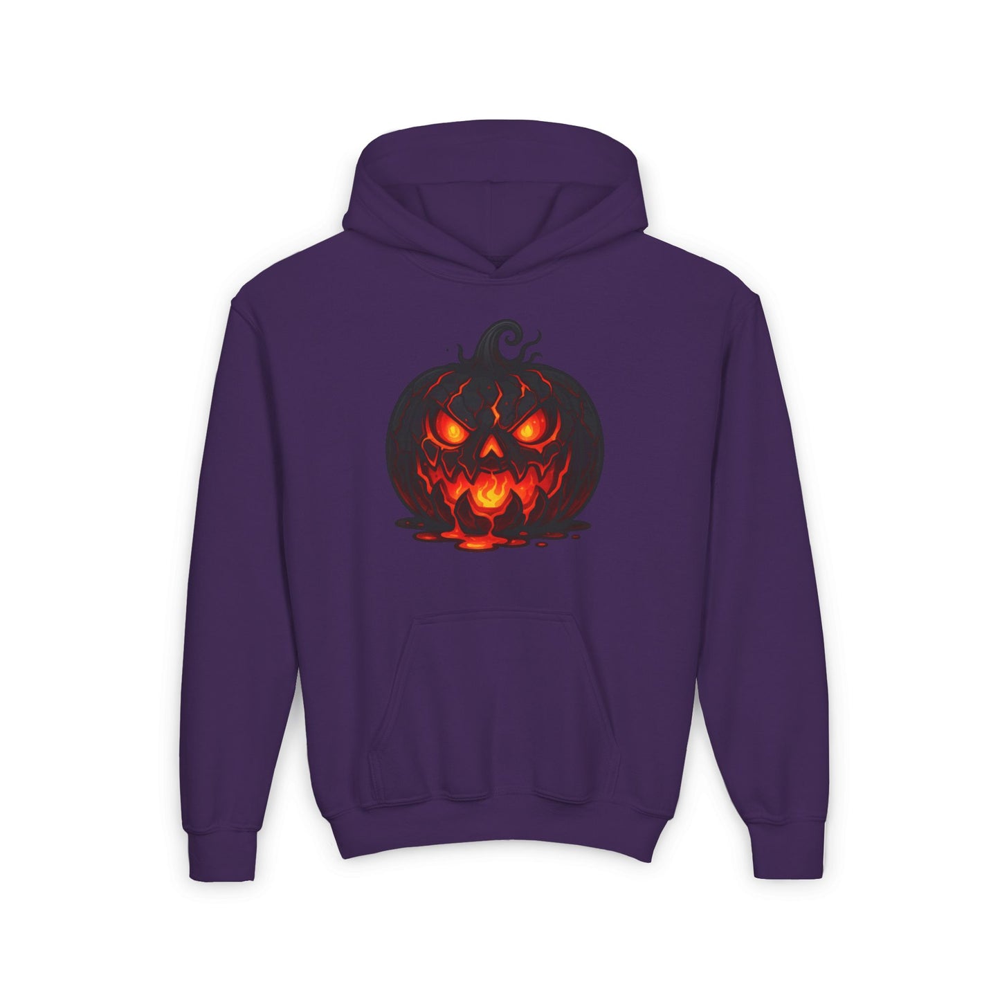 ""Inferno Jack-O’-Lantern Youth Heavy Blend Hoodie
