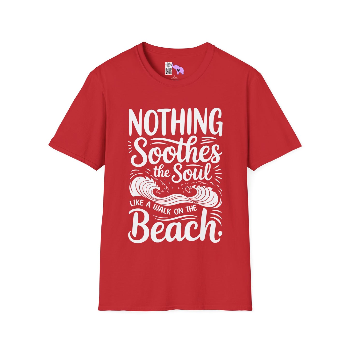 Nothing Soothes the Soul Like A Walk on the Beach Adult T-shirt