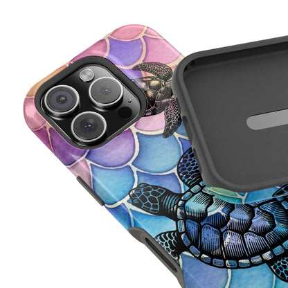 Sea Turtle Silhouette MagSafe® Compatible Tough Case for iPhone