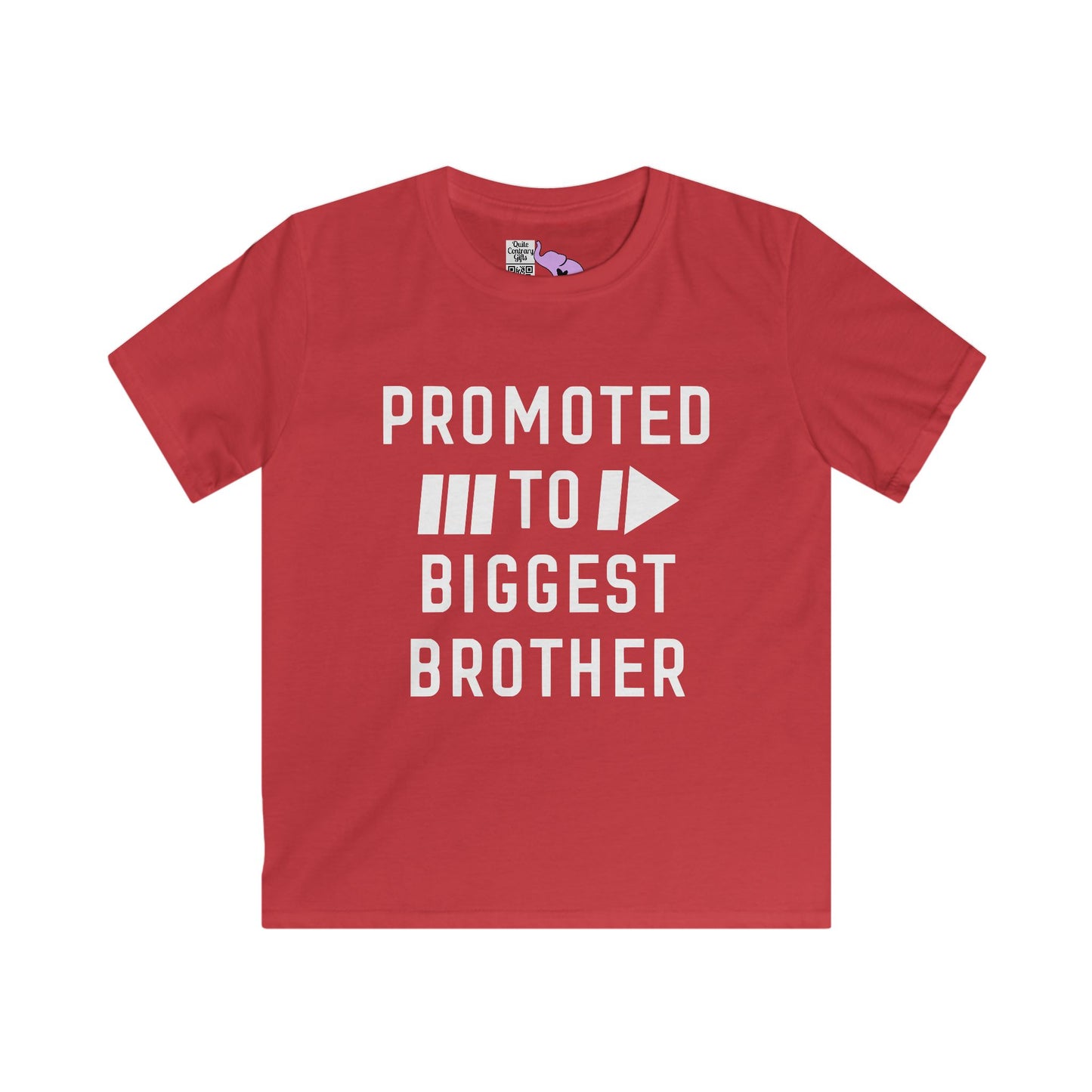 Promoted To Biggest Brother Youth Softstyle Tee