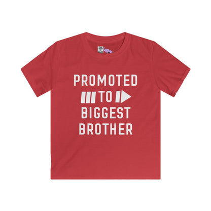 Promoted To Biggest Brother Youth Softstyle Tee