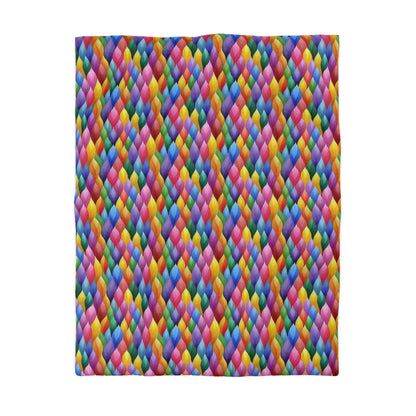Vivid Vortex Microfiber Duvet Cover