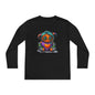 Patchwork Pumpkin Heart Youth Long Sleeve Tee