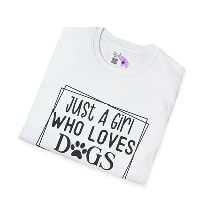 Just A Girl Who Loves Dogs Adult T-shirt
