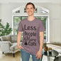 Less People More Cats Adult T-shirt