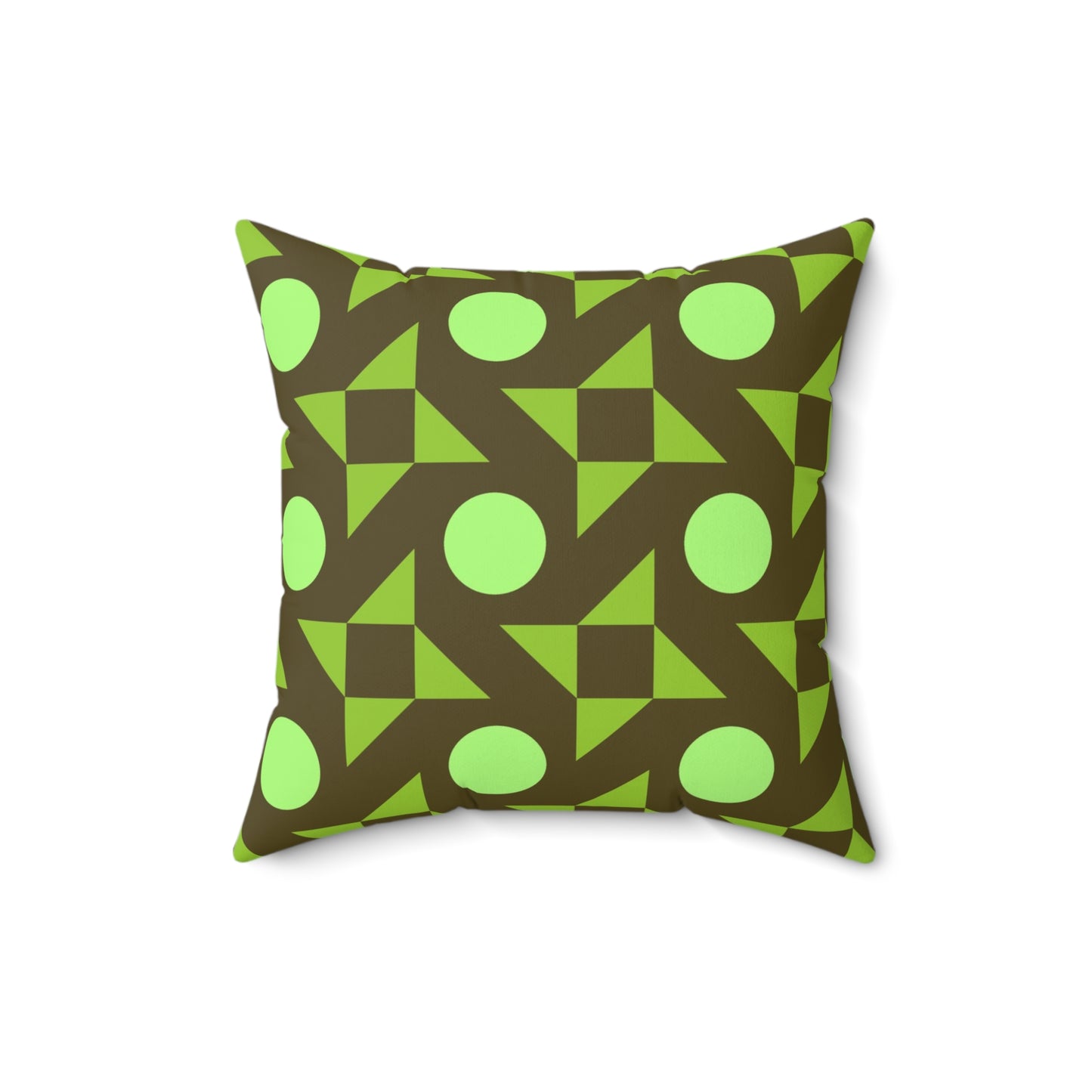 Pistachio Pinwheels Throw Pillow