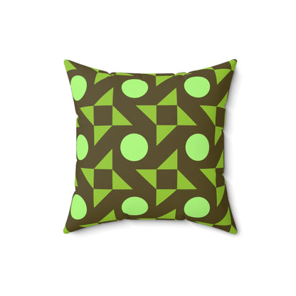 Pistachio Pinwheels Throw Pillow