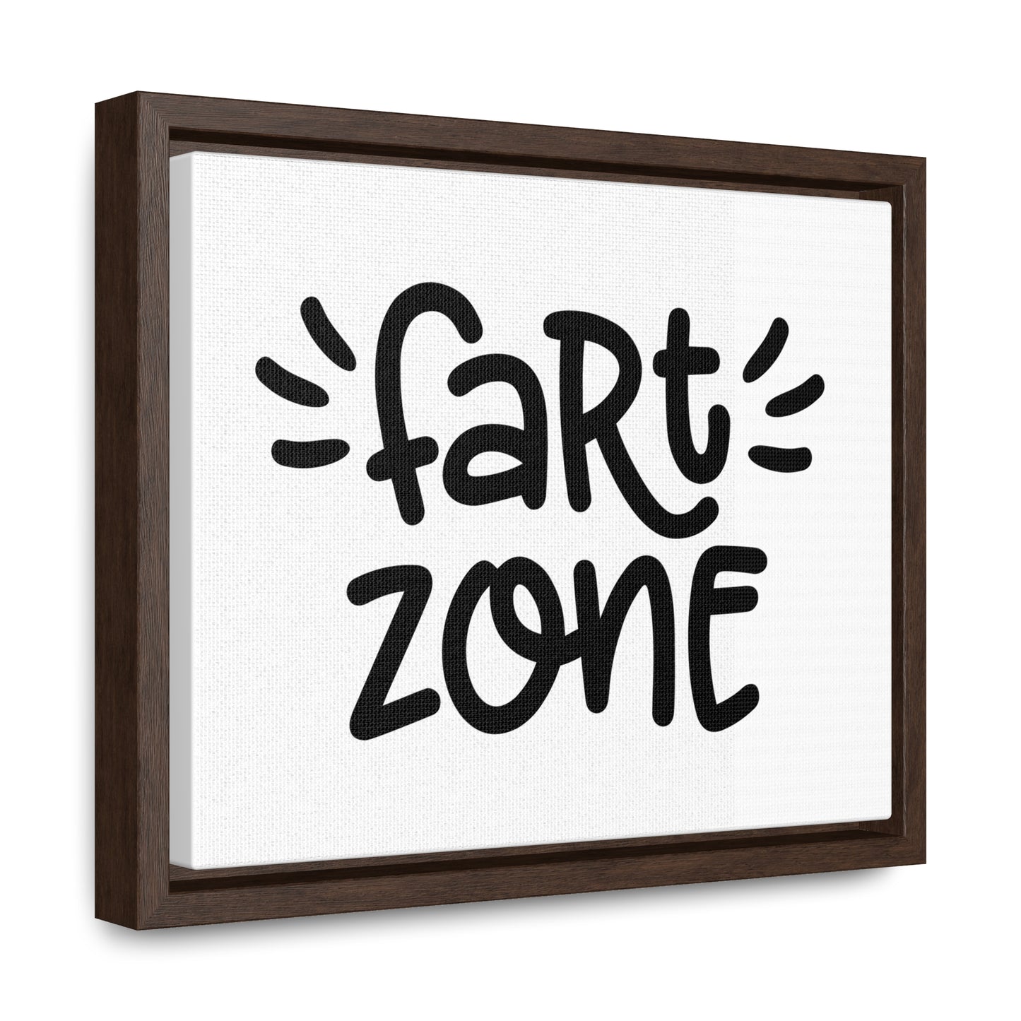 Fart Zone Canvas Wraps, Horizontal Frame