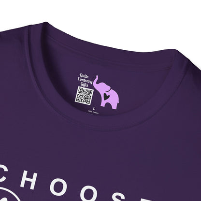 Choose Happy Smiley Faces Adult T-shirt