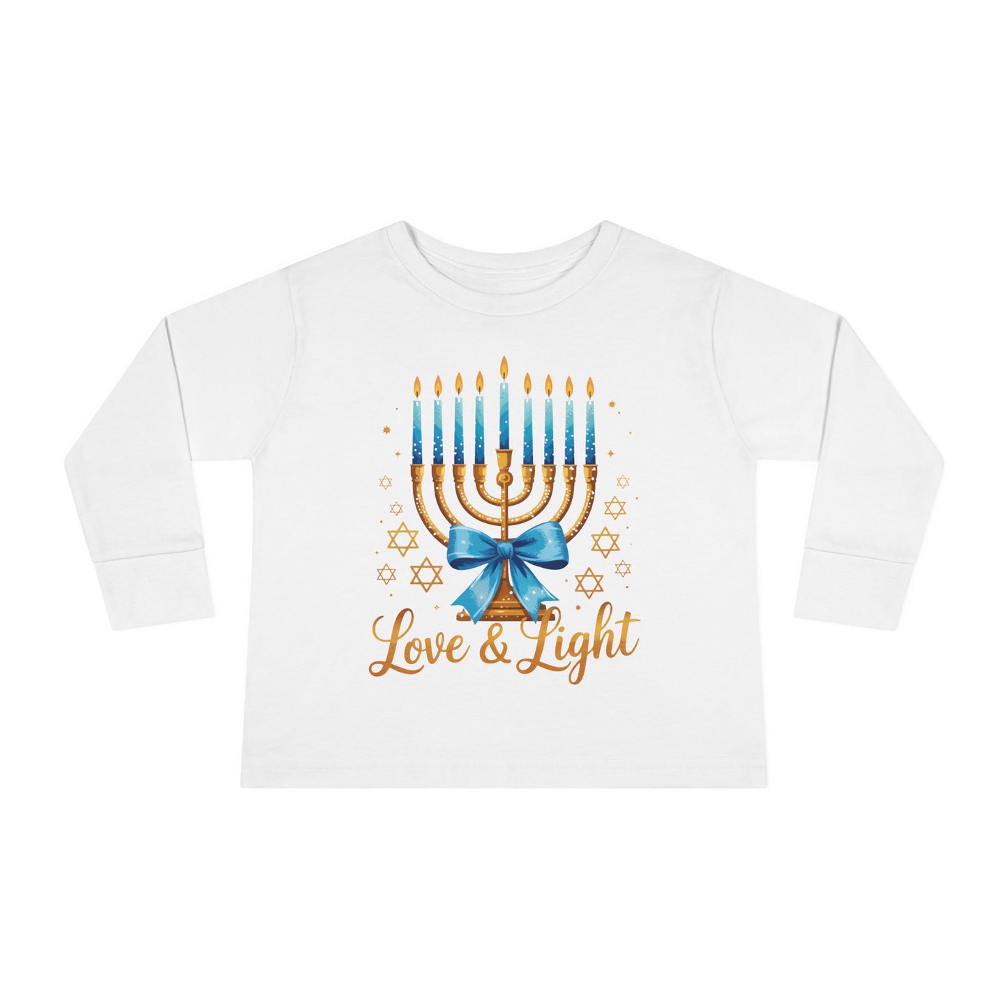 Love & Light Menorah Toddler Long Sleeve Tee