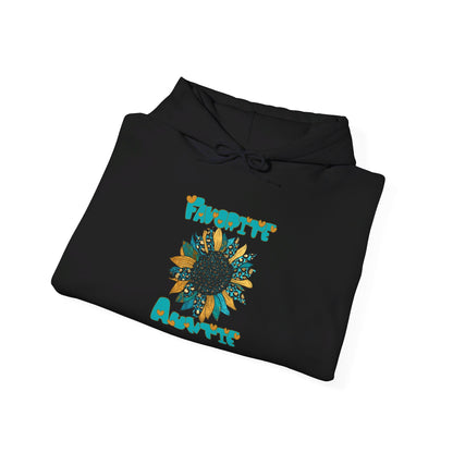 Favorite Auntie Teal/Gold Heavy Blend™ Hooded Sweatshirt