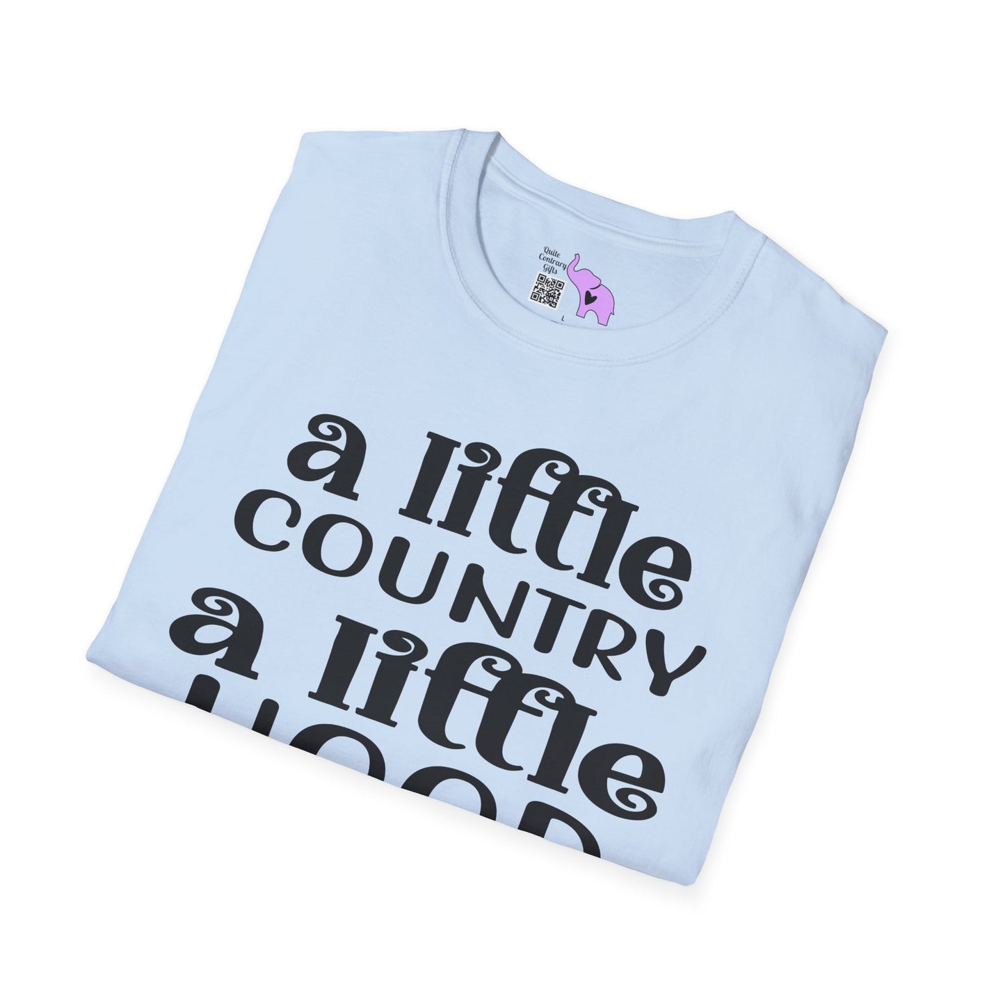 A Little Country A Little Hood Adult T-shirt