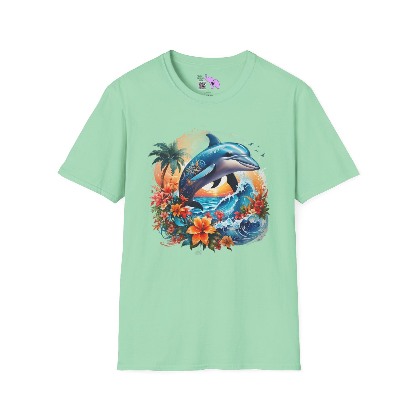 Tropical Dolphin Adult T-shirt