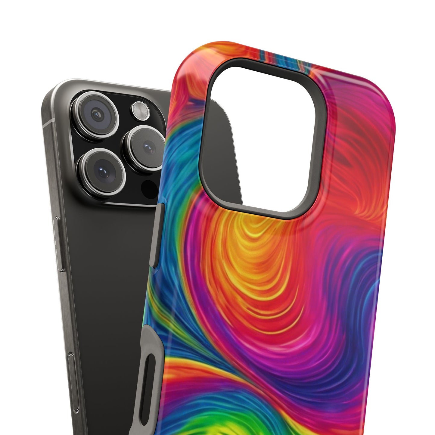 Tie Dye Color Swirl MagSafe® Compatible Tough Case for iPhone