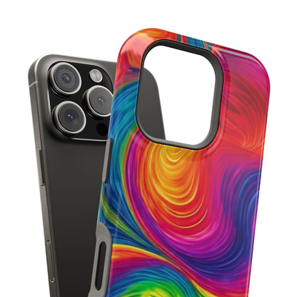Tie Dye Color Swirl MagSafe® Compatible Tough Case for iPhone