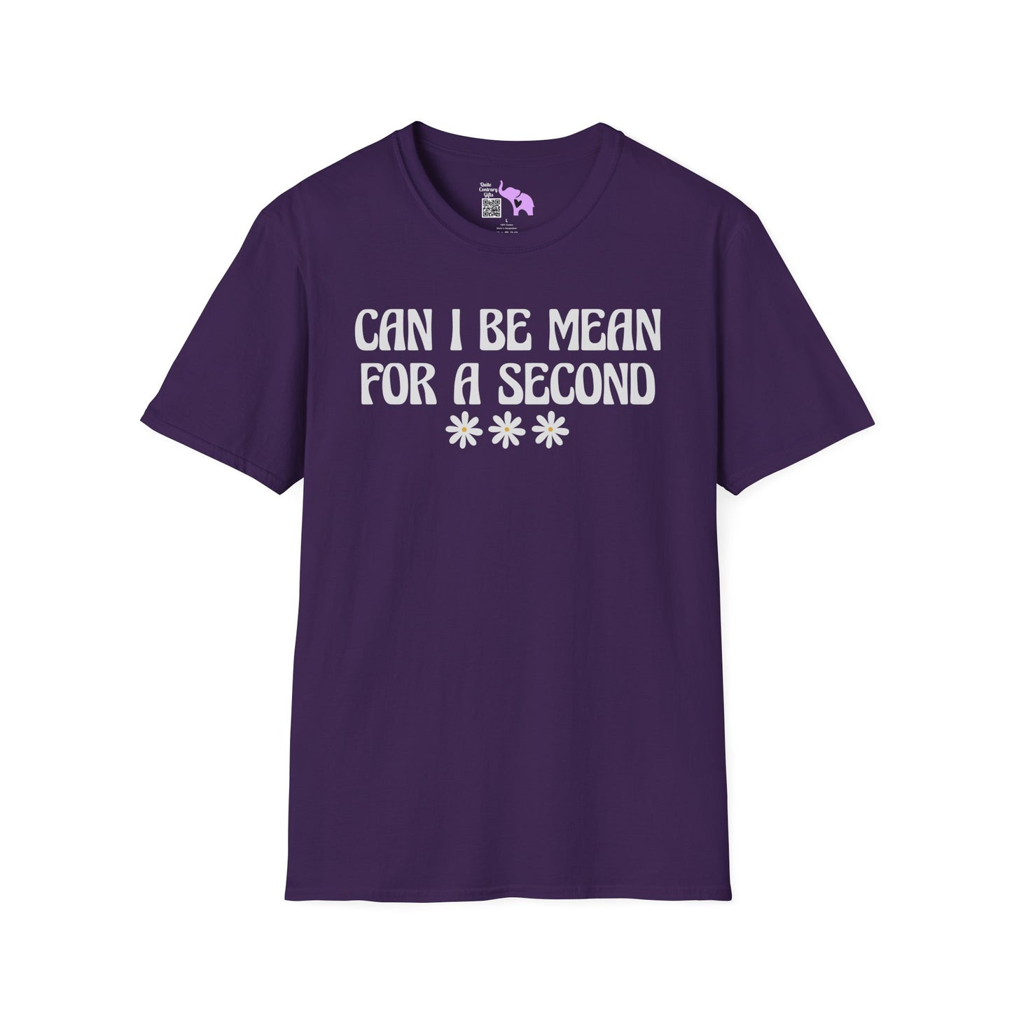 Can I Be Mean For A Second Adult T-shirt
