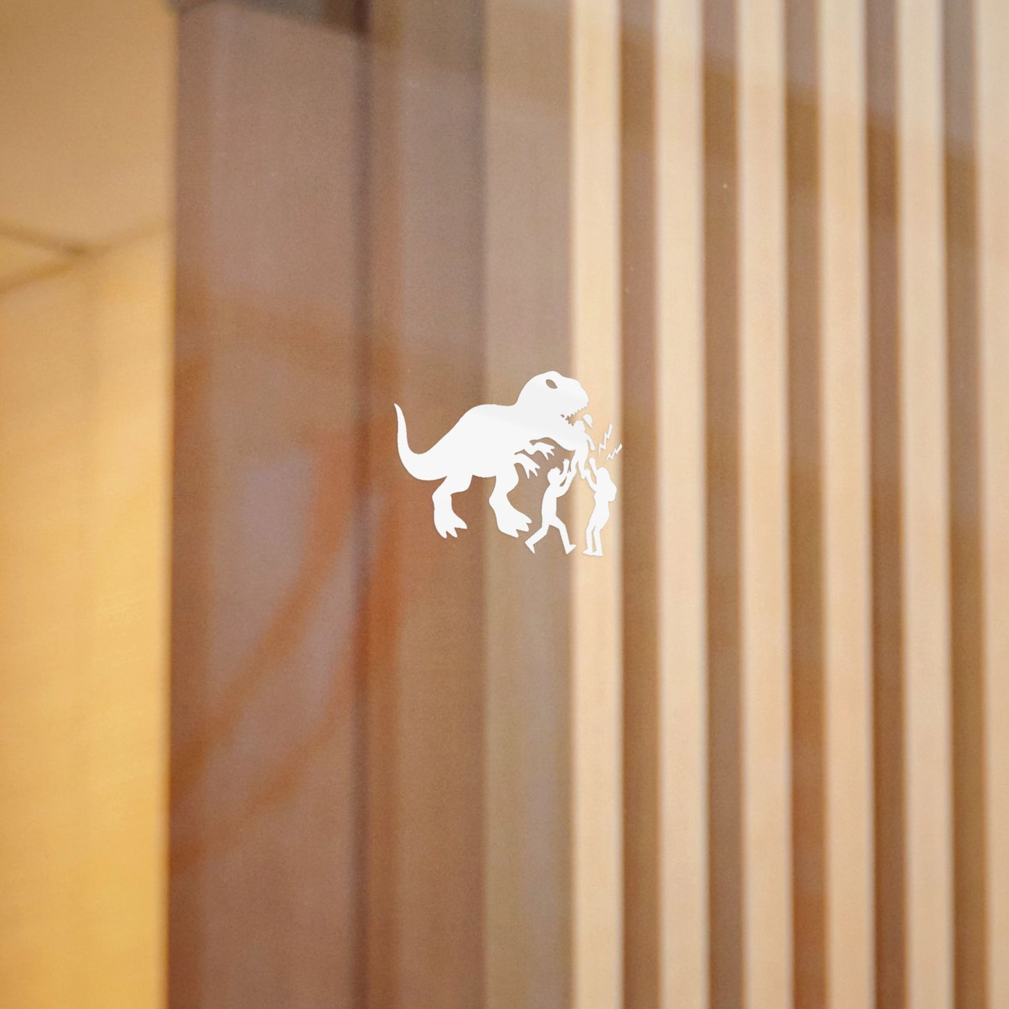 T-Rex Chases Family Decal