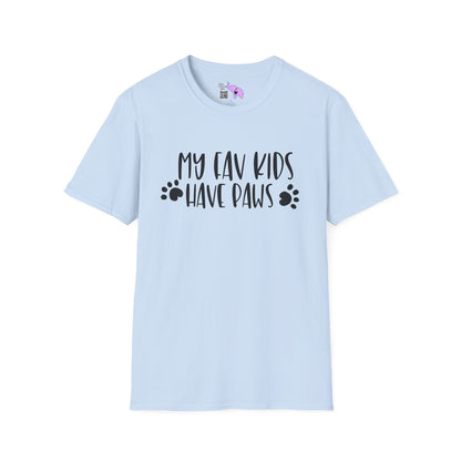 My Fav Kids Have Paws Adult T-shirt