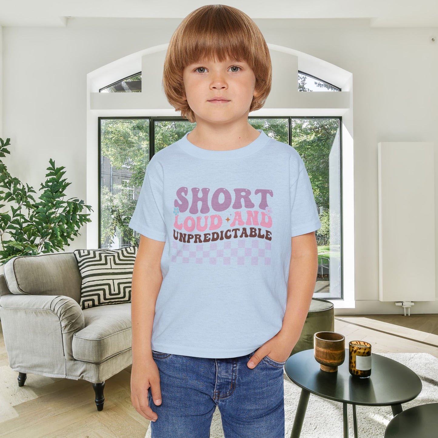 Short Loud and Unpredictable Heavy Cotton™ Toddler T-shirt