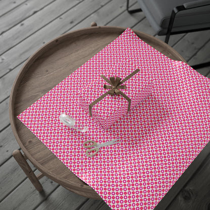 Rosy Star Garden Wrapping Paper