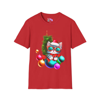 Christmas Ornaments Kitten Adult T-shirt