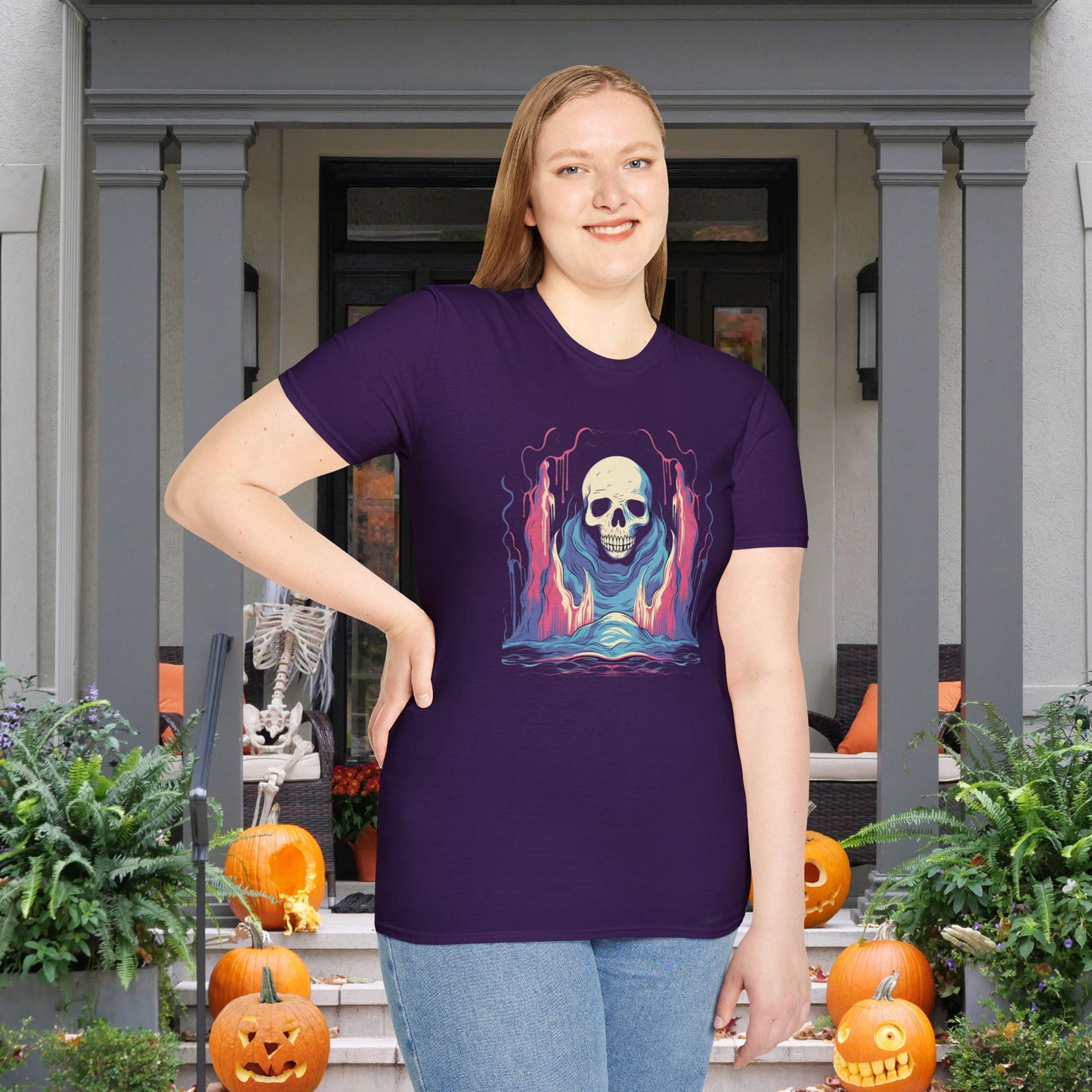Creepy Ghost 2 Adult T-shirt