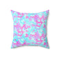 Cotton Candy Camo Throw Pillow