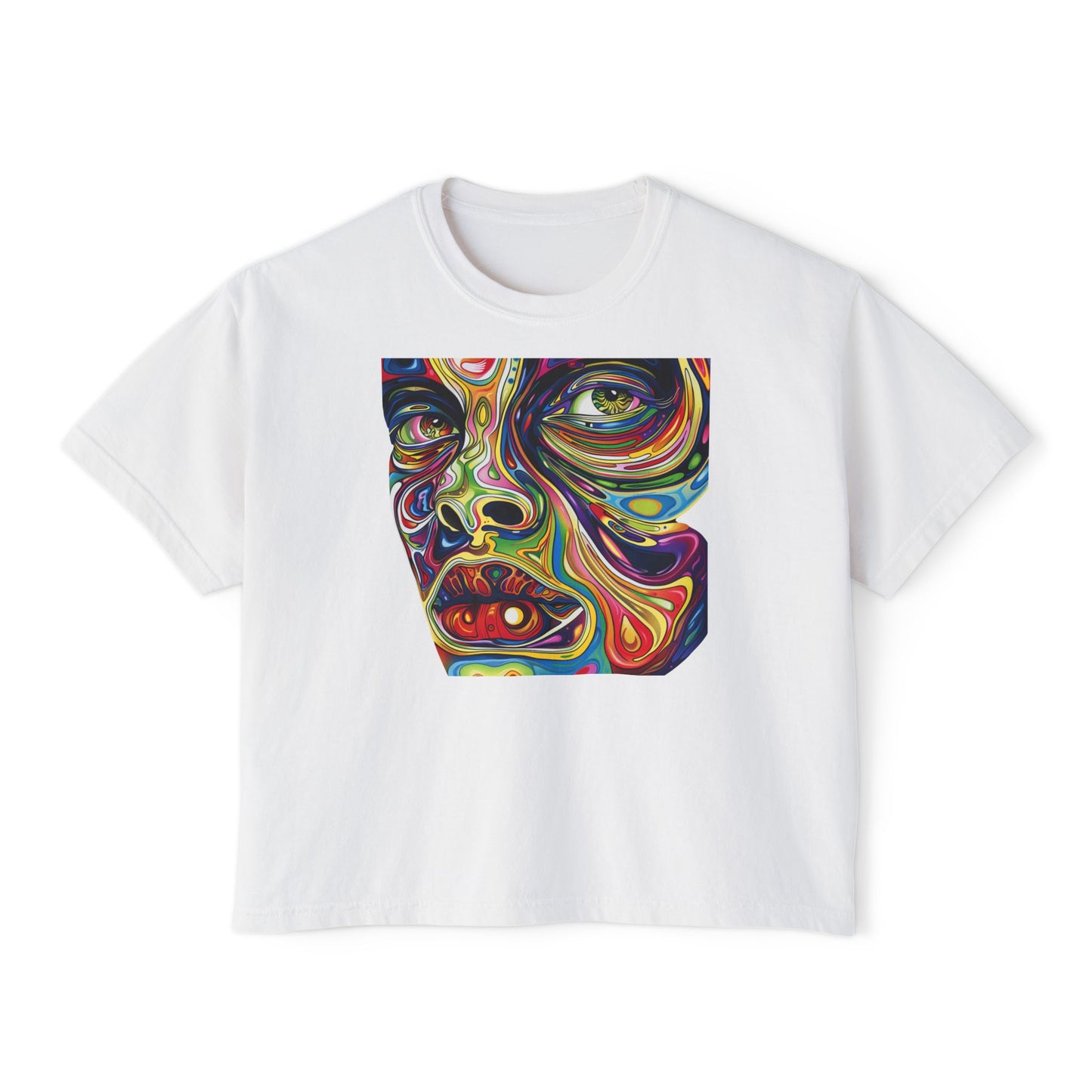 Psychedelic Portrait Women's Boxy Tee