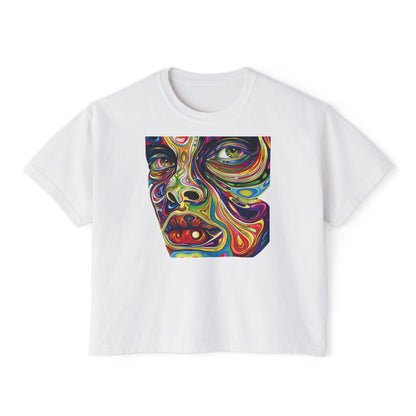 Psychedelic Portrait Women's Boxy Tee