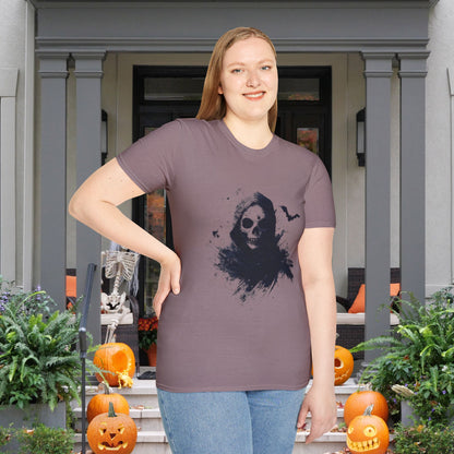 Creepy Death Skull Adult T-shirt