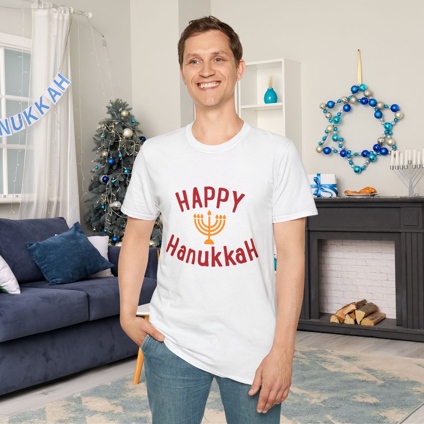 Happy Hanukkah Adult T-shirt