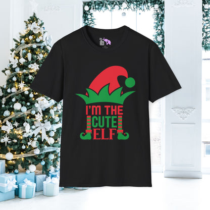 I'm The Cute Elf Adult T-shirt (Custom Name Available!)