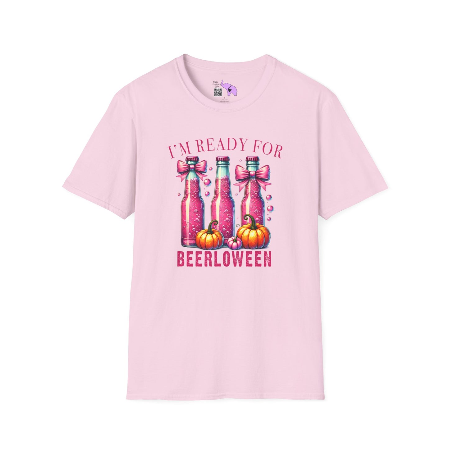 I'm Ready for Beerloween Pink Adult T-shirt