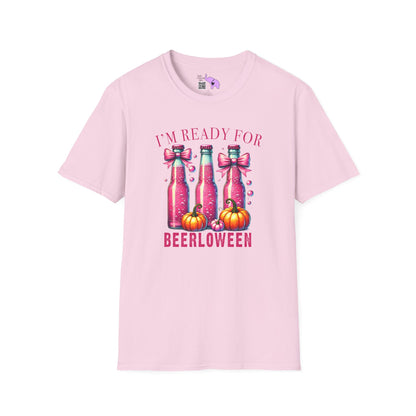 I'm Ready for Beerloween Pink Adult T-shirt