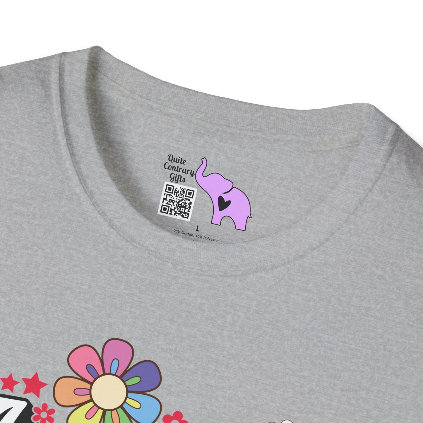 America (Floral) Adult T-shirt