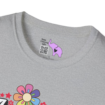 America (Floral) Adult T-shirt