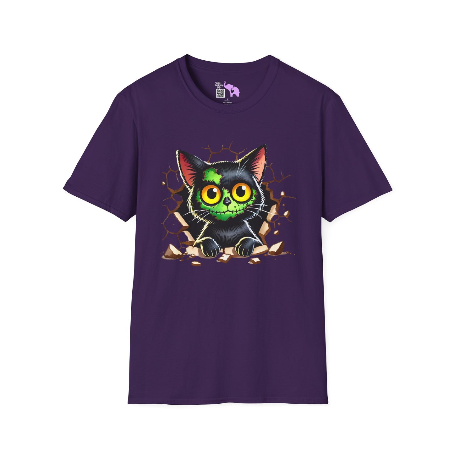 Zombie Kitty Adult T-shirt