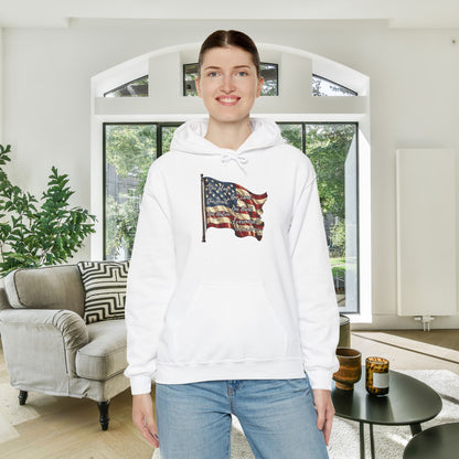 One Flag One Land One Nation Evermore Heavy Blend™ Hooded Sweatshirt