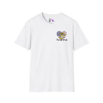 Proud Dad of US  Marine Daughter Adult T-shirt