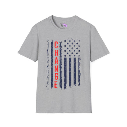 Change American Flag Adult T-shirt