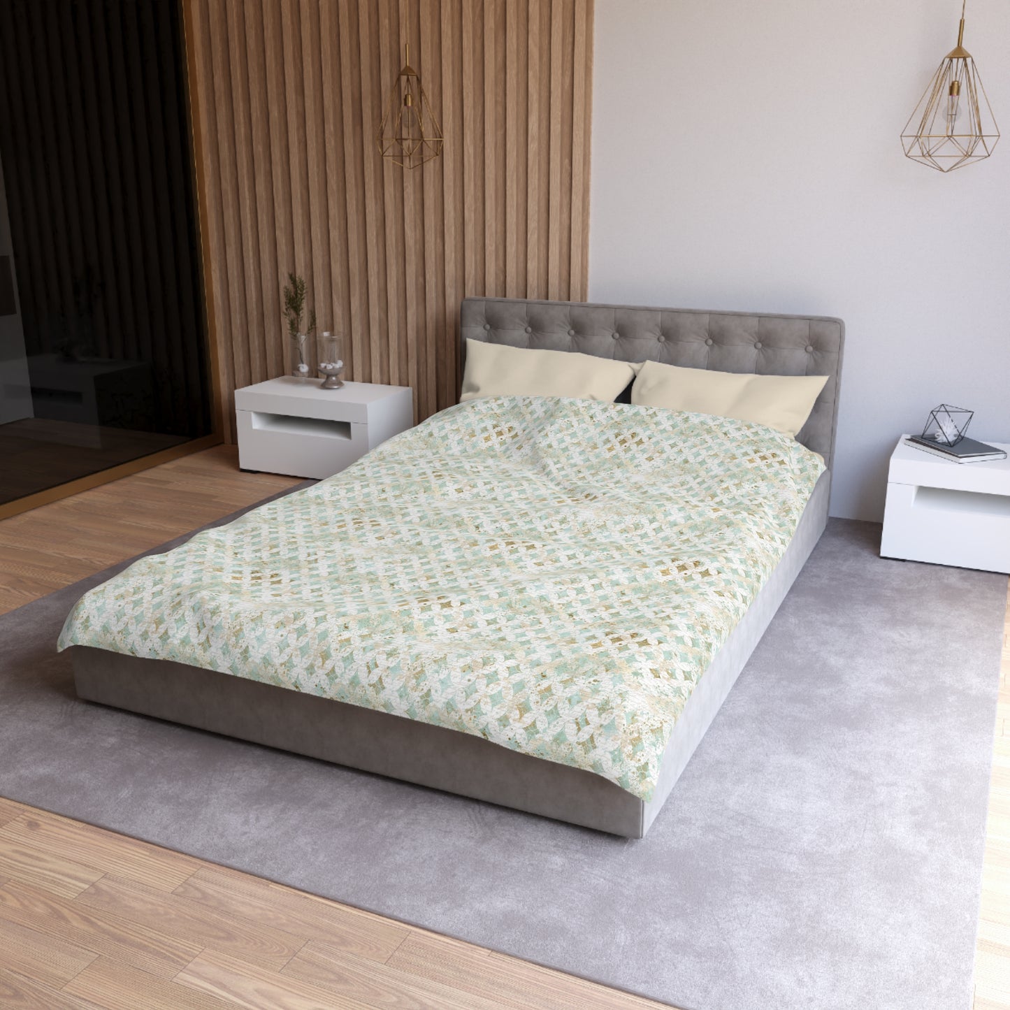Faded Correspondence Duvet Bedding Set