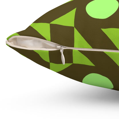 Pistachio Pinwheels Throw Pillow
