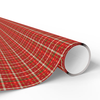 Santa’s Workshop Stripes Wrapping Paper