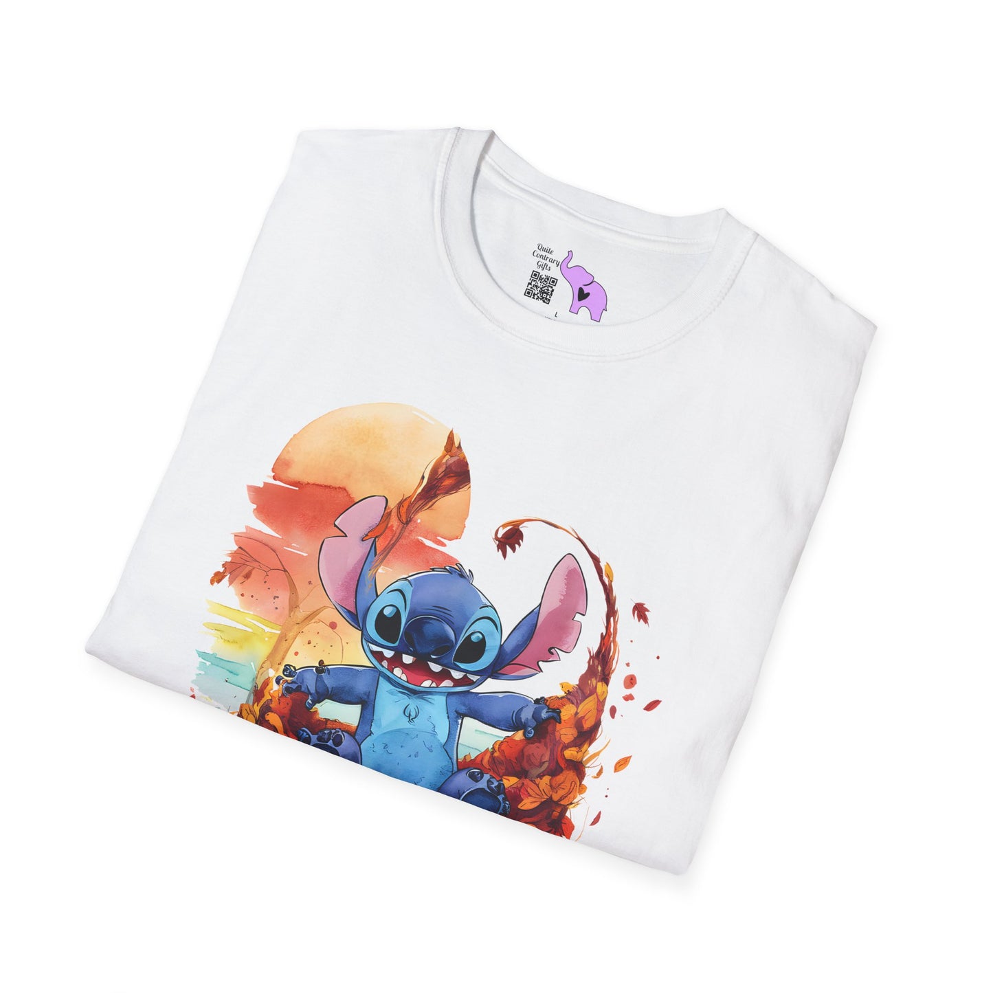 Autumn Leaves Stitch Adutl T-shirt